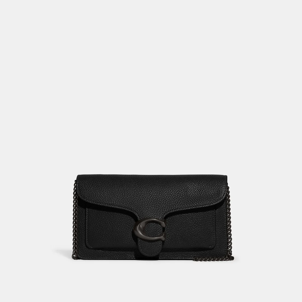 TABBY MINI CHAIN CLUTCH - BLACK