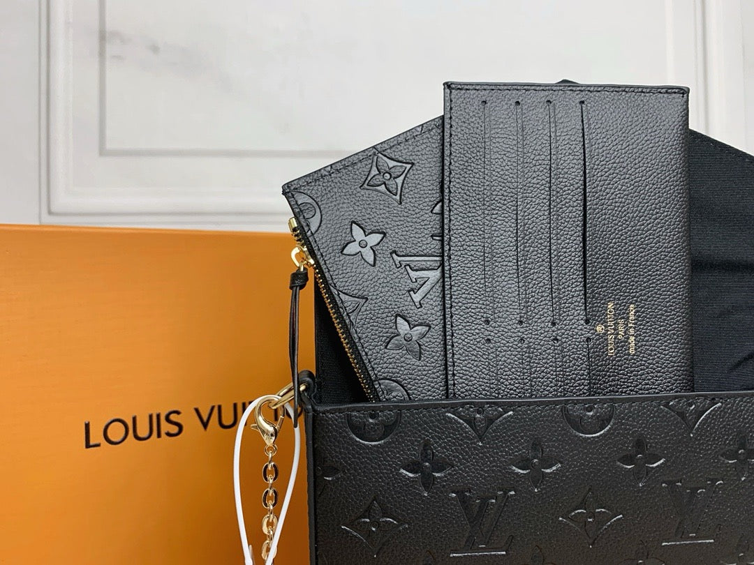 FELICIE POCHETTE BAG - PLAIN BLACK