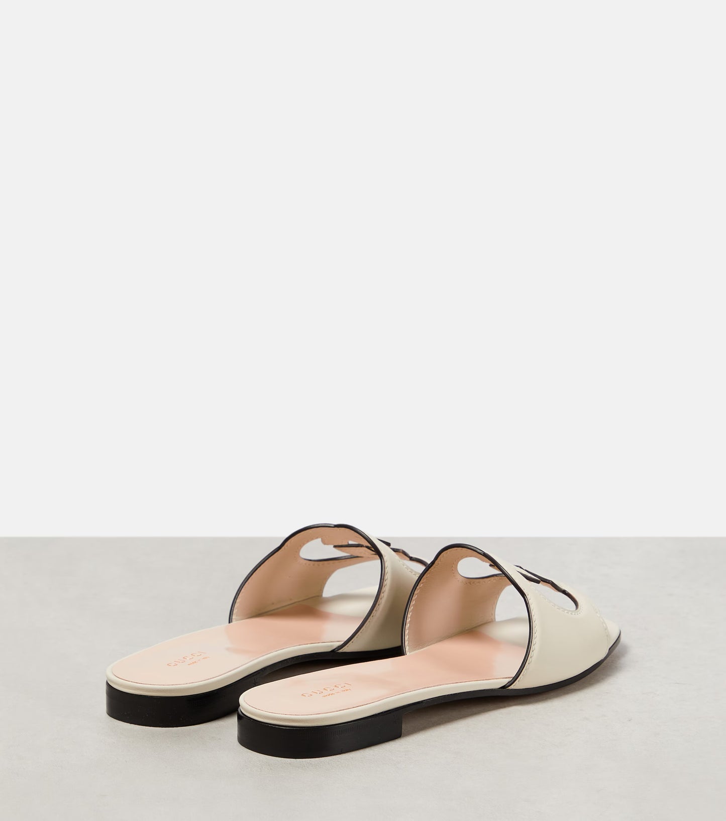 GG TWO TONED INTERLOCKING SLIDES - WHITE (B GRADE)