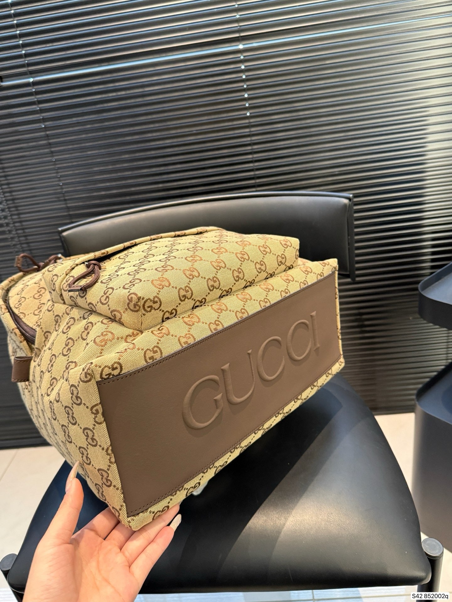 GG MONOGRAM BACKPACK