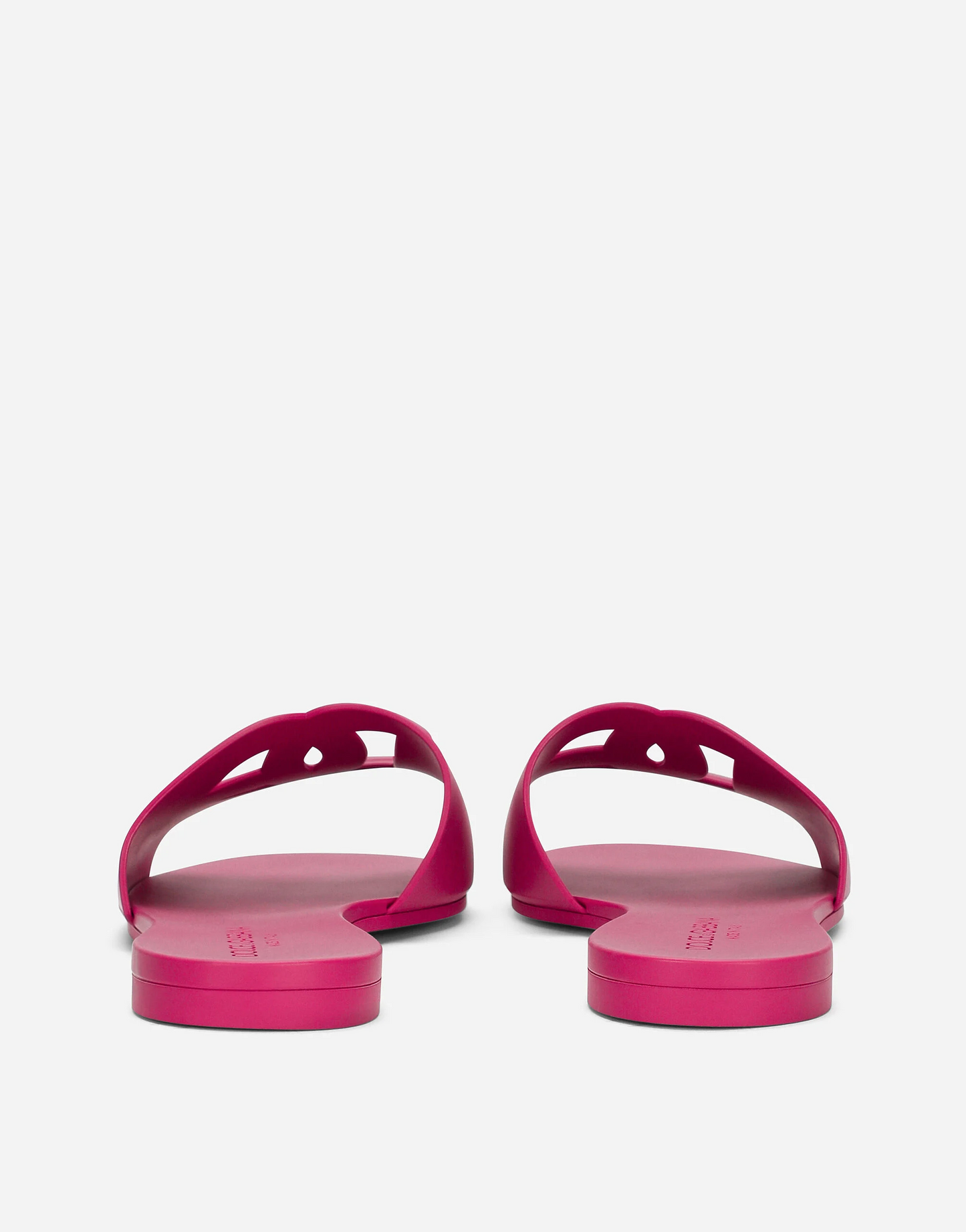 DG RUBBER SLIDE SANDALS - PINK