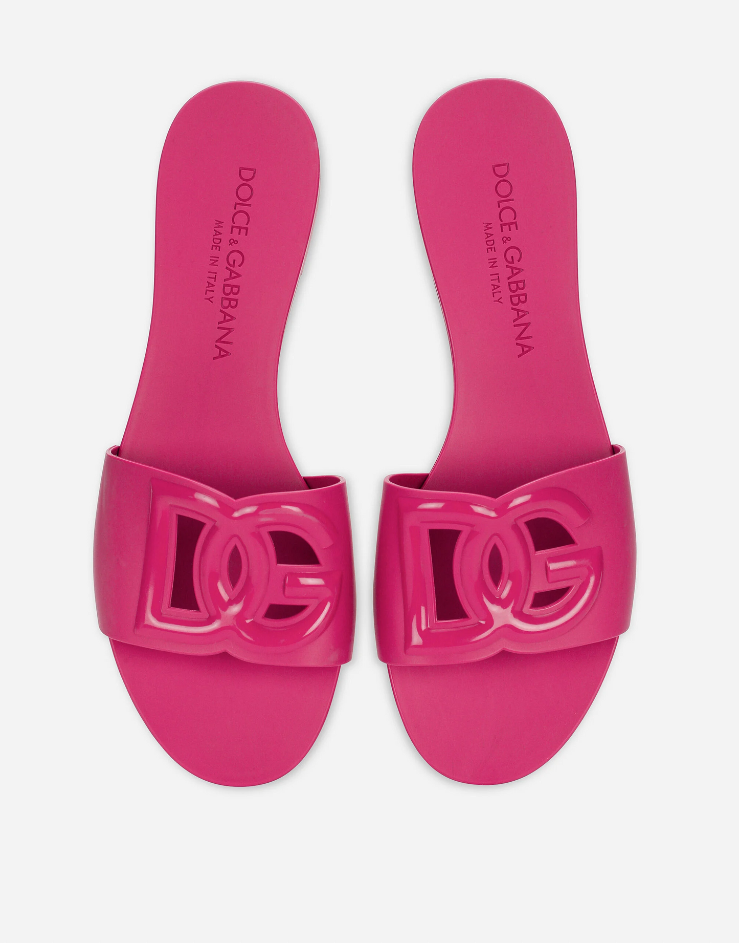 DG RUBBER SLIDE SANDALS - PINK