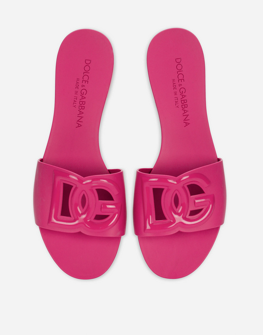 DG RUBBER SLIDE SANDALS