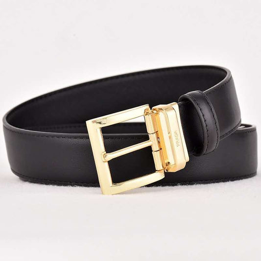 BLACK BELT WITH GOLD HARDWARE - MENS