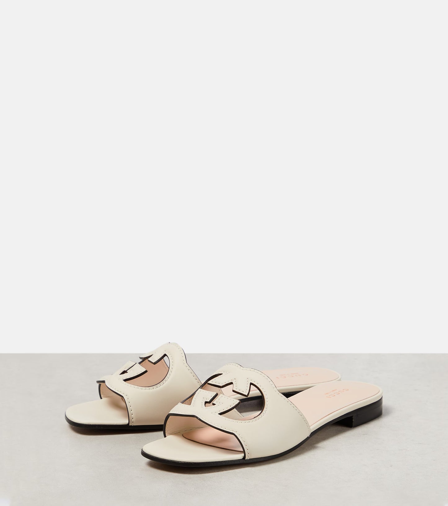 GG TWO TONED INTERLOCKING SLIDES - WHITE (B GRADE)