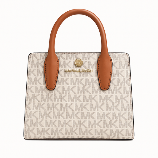 MK MINI TOTE BAG WHITE  -  BUDGET GRADE