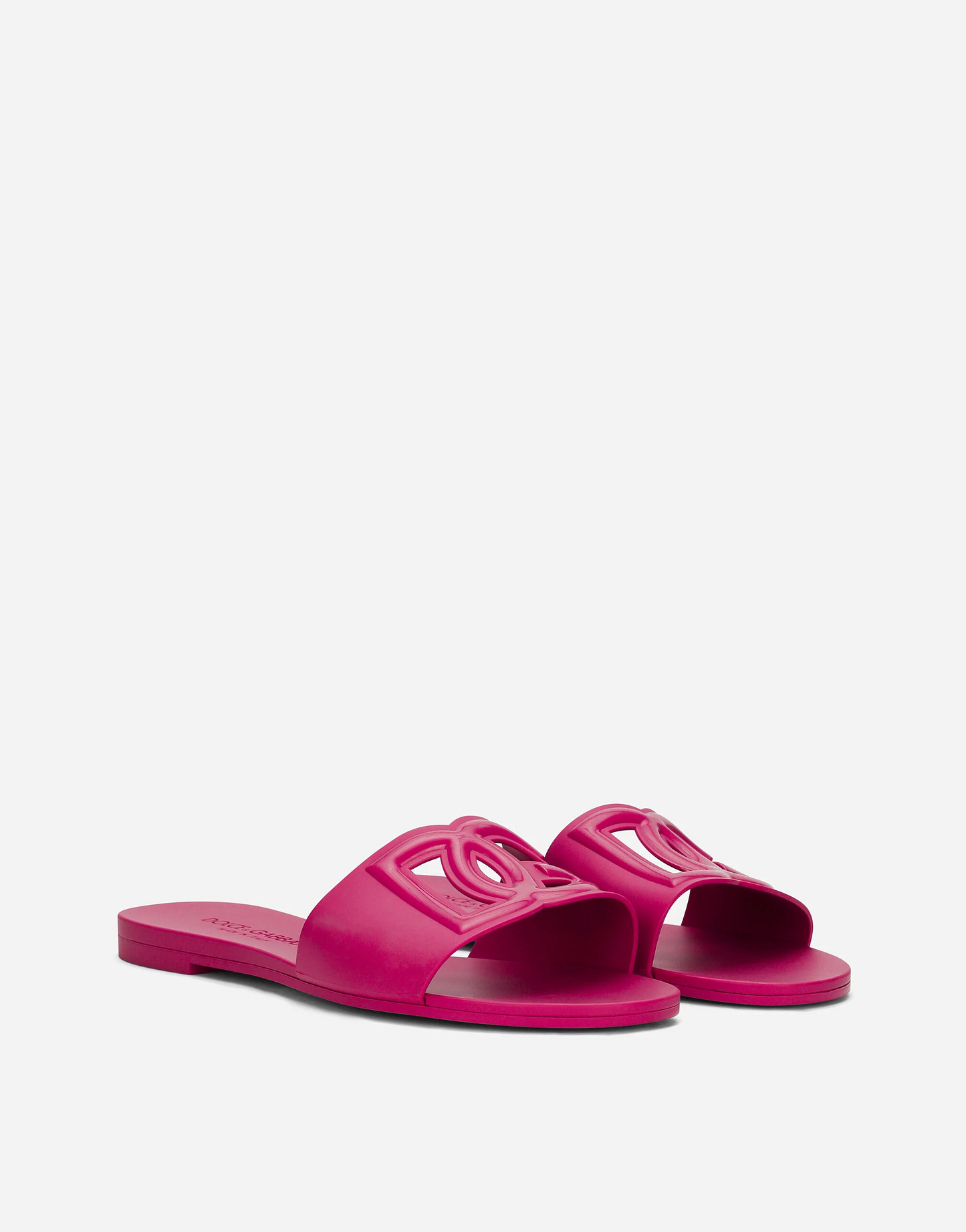 DG RUBBER SLIDE SANDALS - PINK