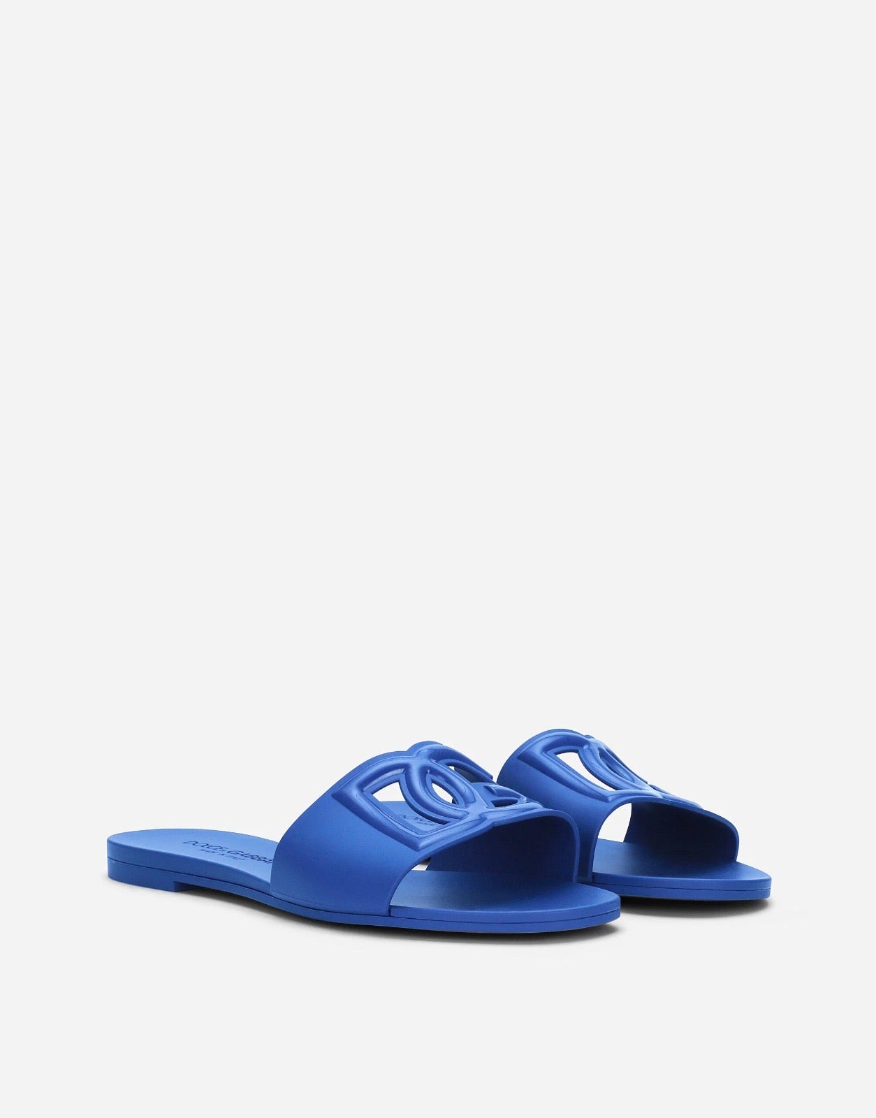 DG RUBBER SLIDE SANDALS-SKY BLUE