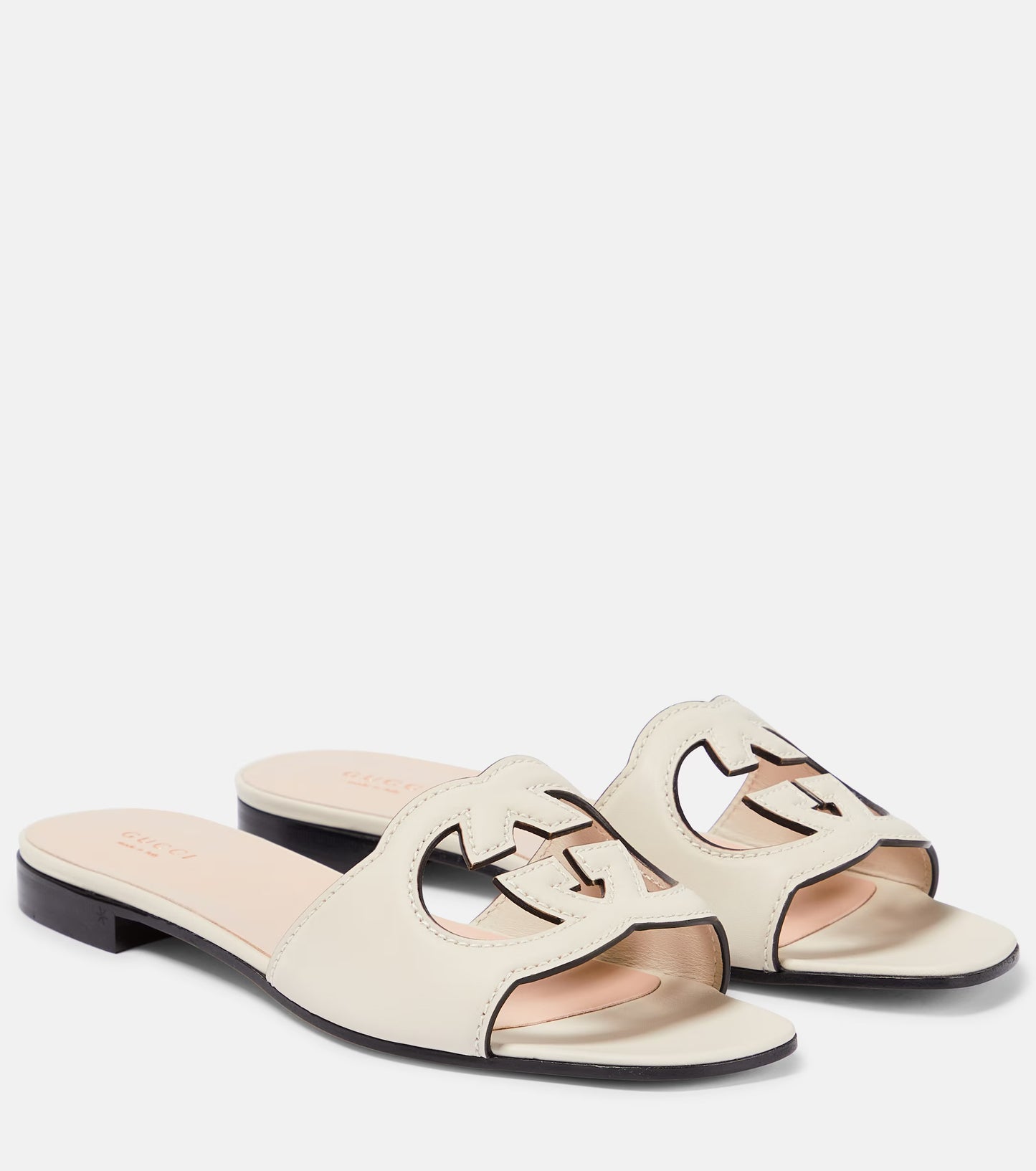 GG TWO TONED INTERLOCKING SLIDES - WHITE (B GRADE)