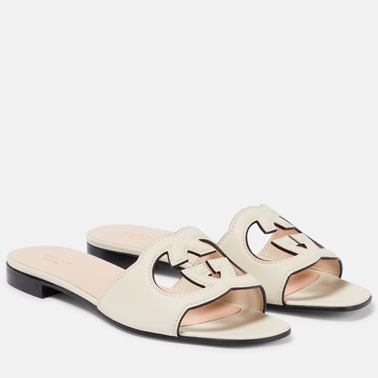 GG TWO TONED INTERLOCKING SLIDES - WHITE (B GRADE)