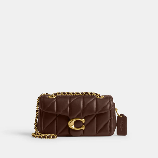 TABBY PILLOW QUILTED BAG - BROWN