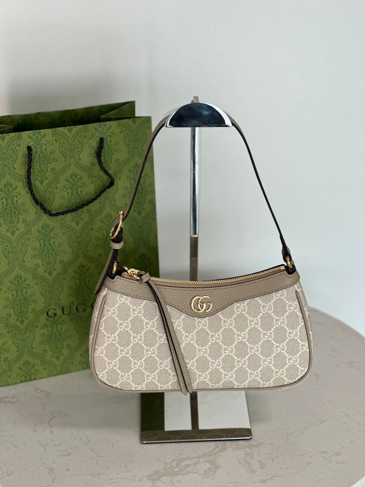 THE OPHIDIA BAG SHOULDER BAG - NUDE - HIGHEST QUALITY