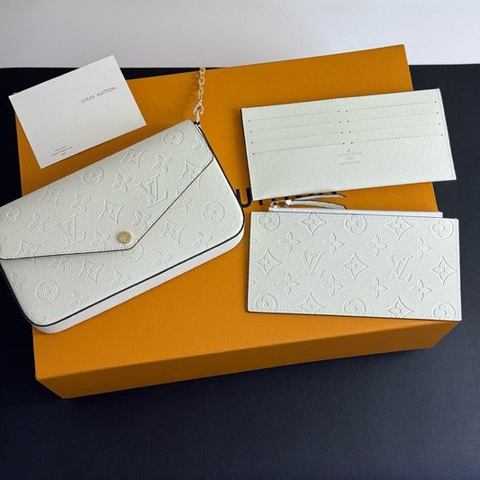 FELICIE POCHETTE BAG - WHITE