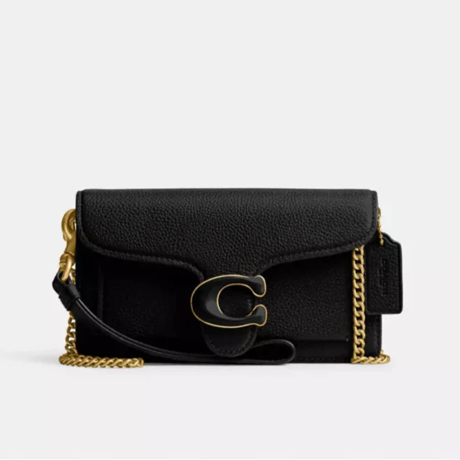 THE TABBY WRISTLET BAG - BLACK (MINI)