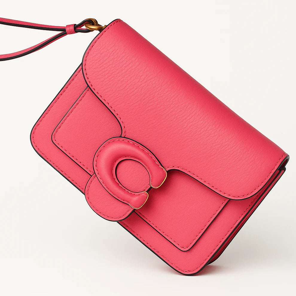 THE TABBY WRISTLET BAG - HOT PINK (MINI)
