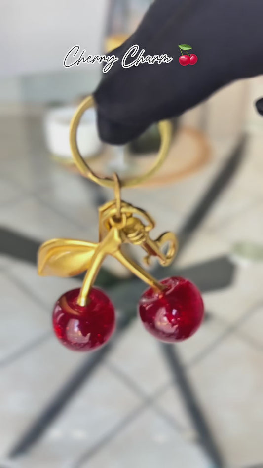 CHERRY BAG CHARM
